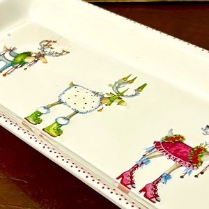 Krinkles by Patience Brewster Platter. Original MacKenzie-Childs.